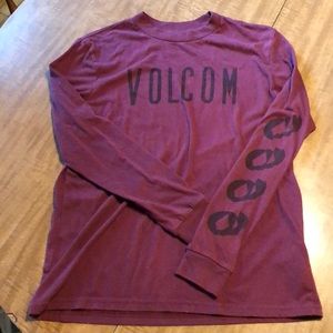 Maroon volcom long sleeve